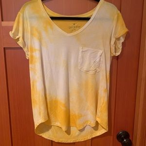 American eagle aerie soft and sexy t shirt yellow
